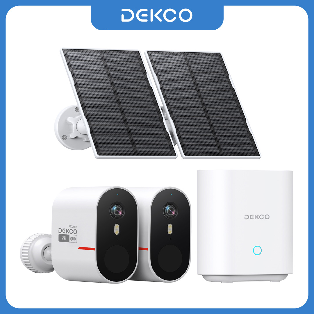 Home Security Kit - Dekco 3MP WiFi Solar Camera System