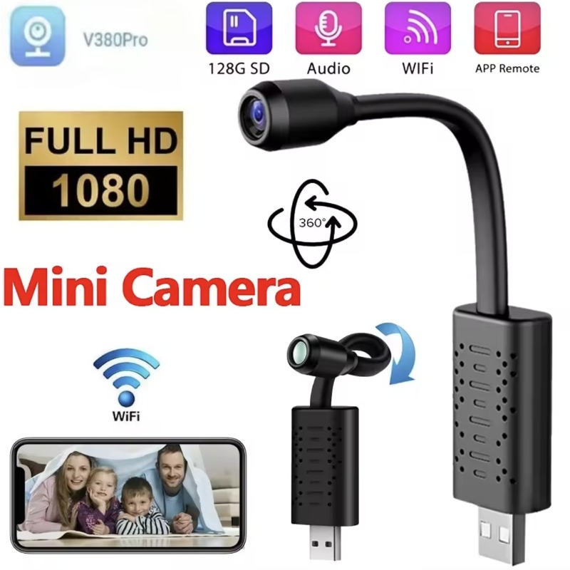 Hidden Camera Clock - V380 PRO Mini Camera 1080P HD