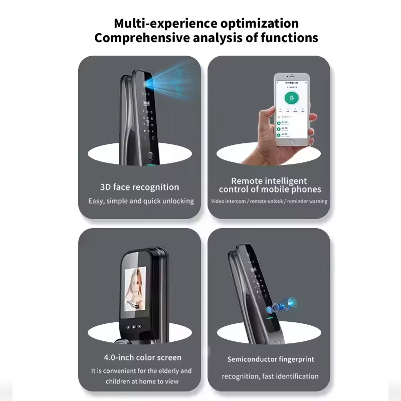 HX5 Smart Door Lock 3D Face Re - Home Security For Doors 评论和价格