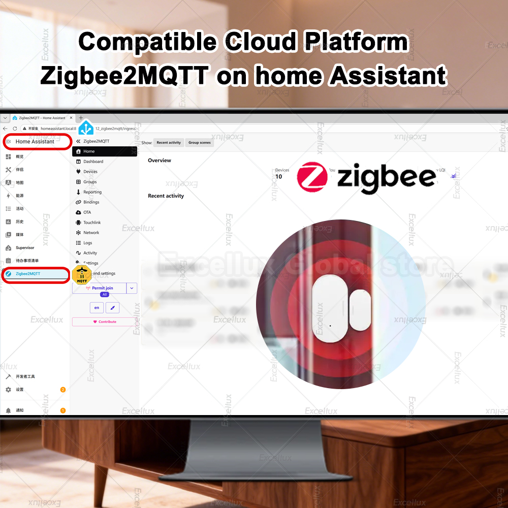 Zigbee 3.0 Door Window Sensor  - Home Security For Doors 评论和价格