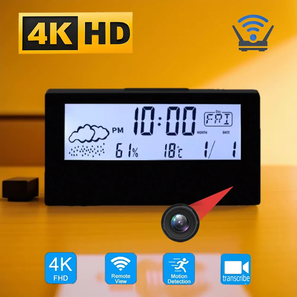Brand New 4KHD Mini Clock Came - Hidden Camera Clock 评论和价格