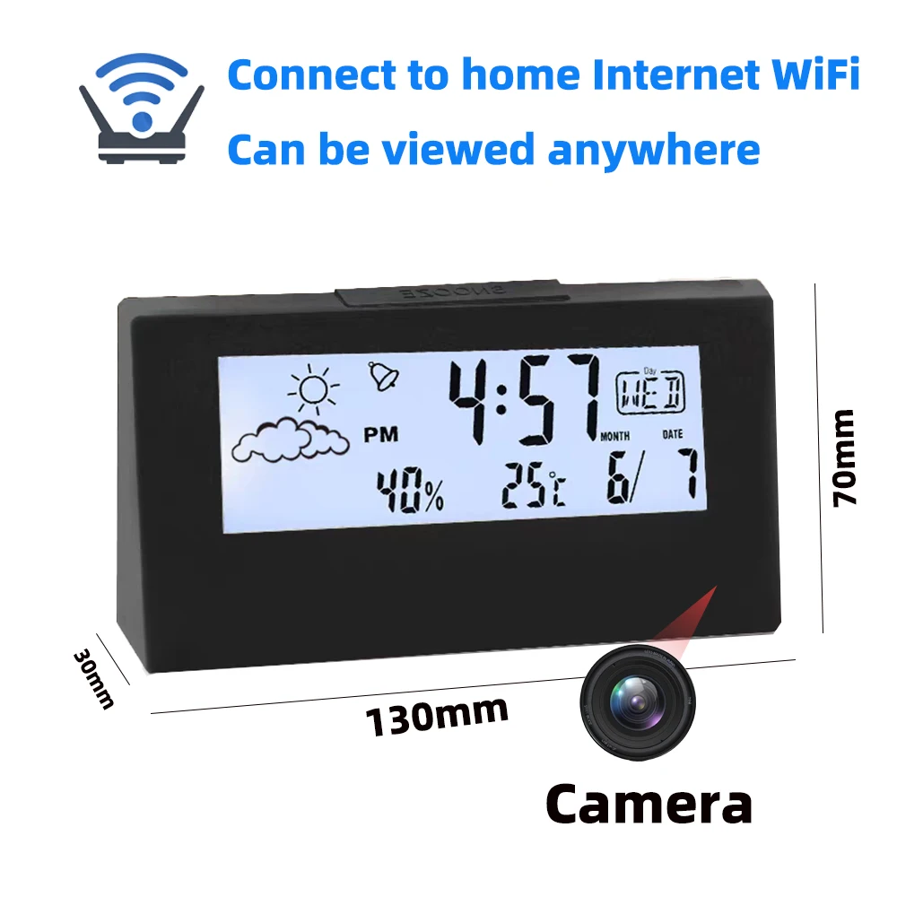 Brand New 4KHD Mini Clock Came - Hidden Camera Clock 评论和价格