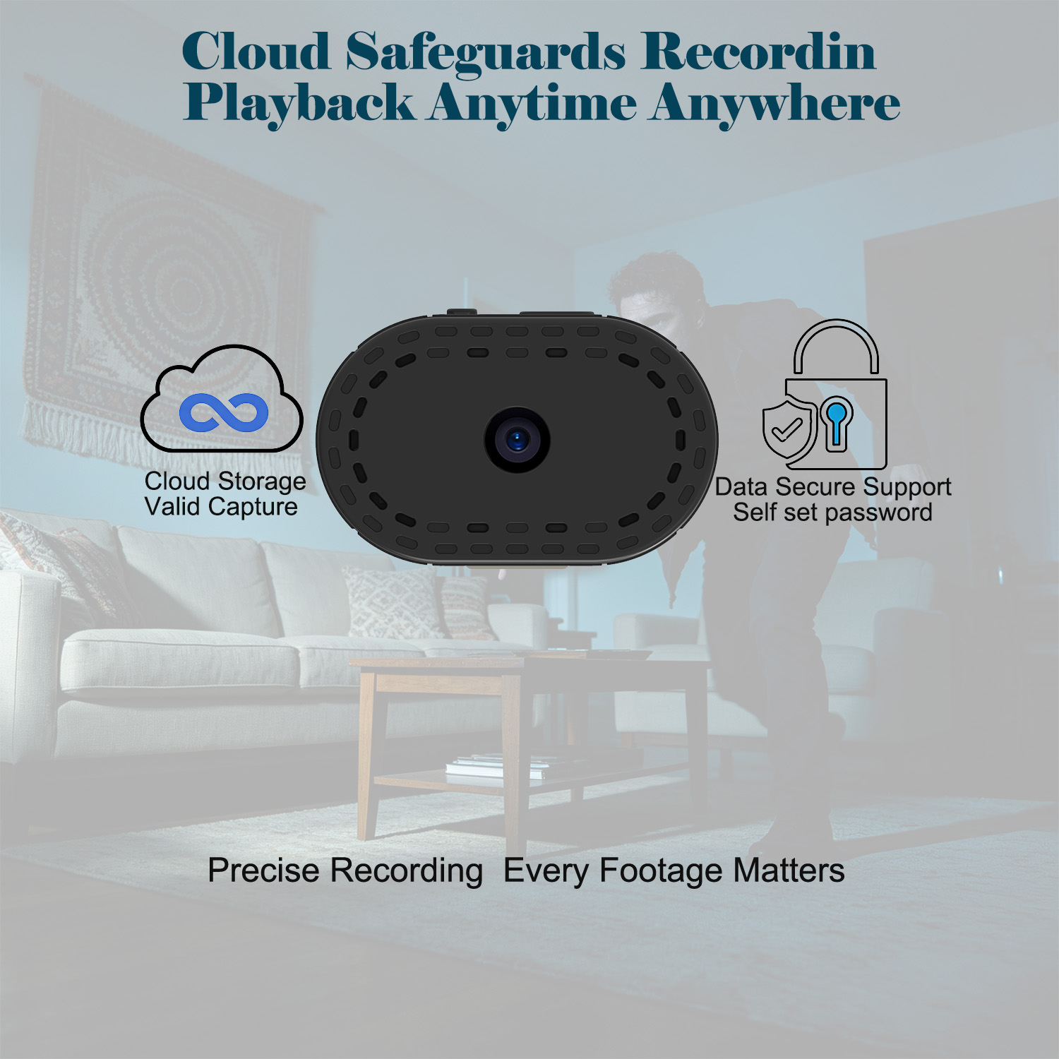 Mini Magnetic WiFi Security Ca - Hidden Camera Clock 评论和价格