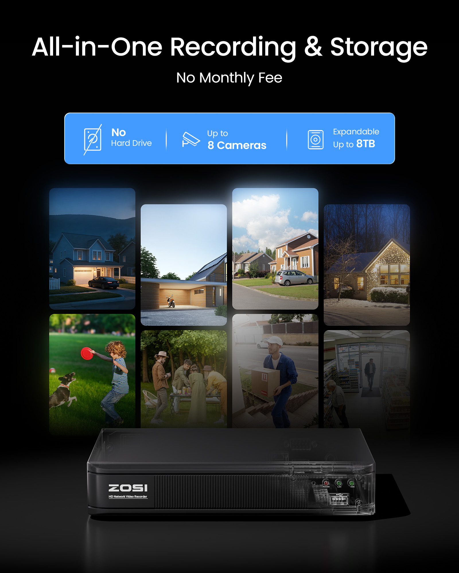ZOSI 3K Lite Wired CCTV Securi - Home Security Camera System 评论和价格