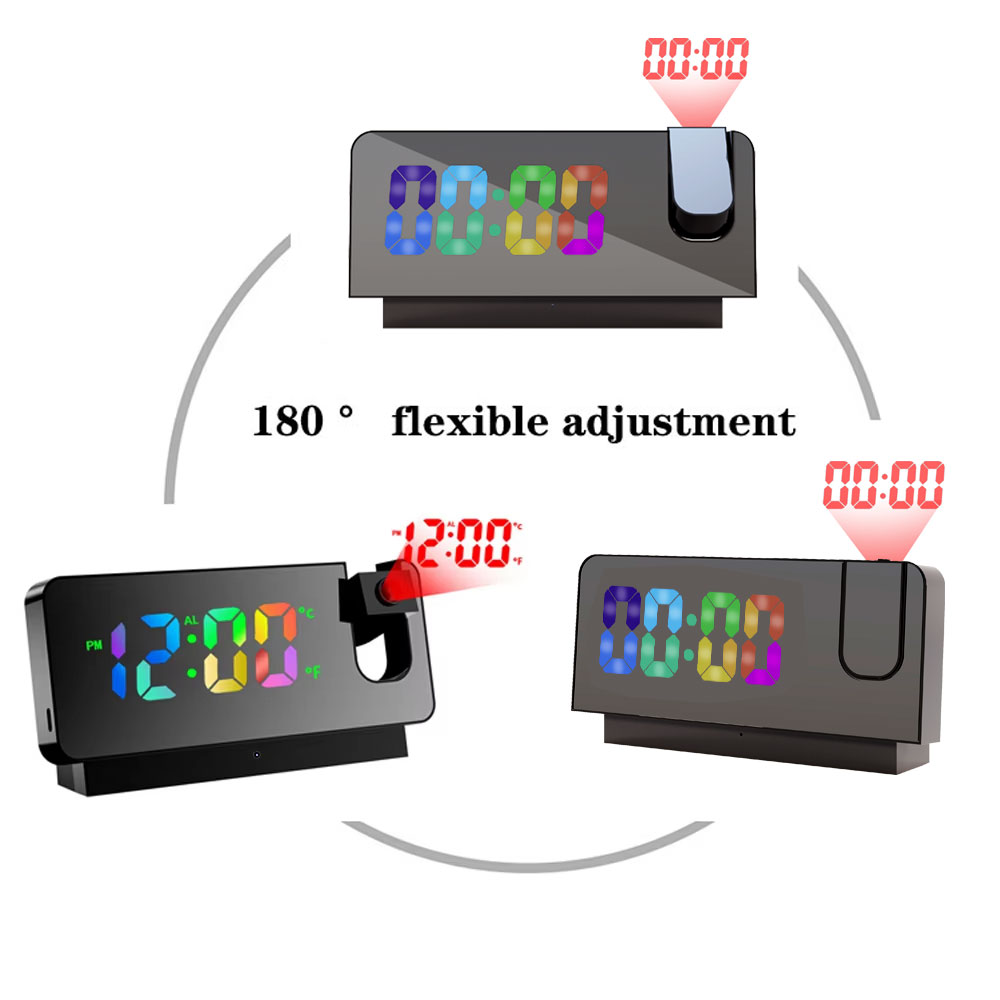 4K HD Projection Alarm Clock C - Hidden Camera Clock 评论和价格