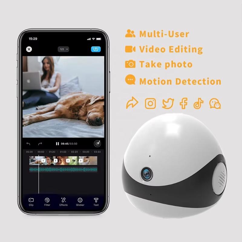 Wireless 2K HD Mobile Pet Comp - Home Security Robot 评论和价格