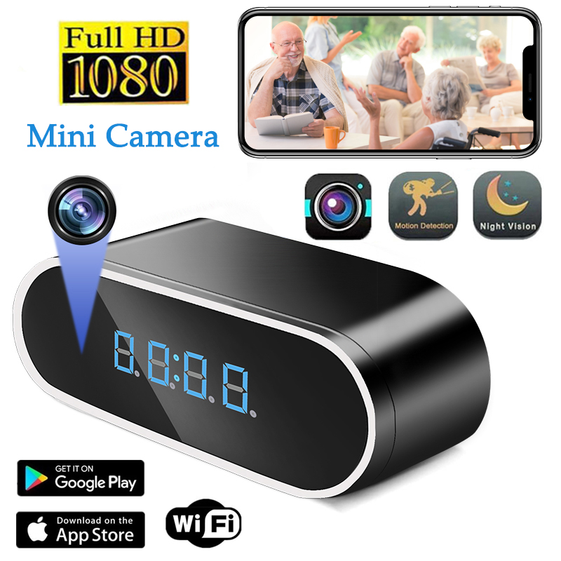 Full HD 1080P Alarm Clock Mini - Hidden Camera Clock 评论和价格