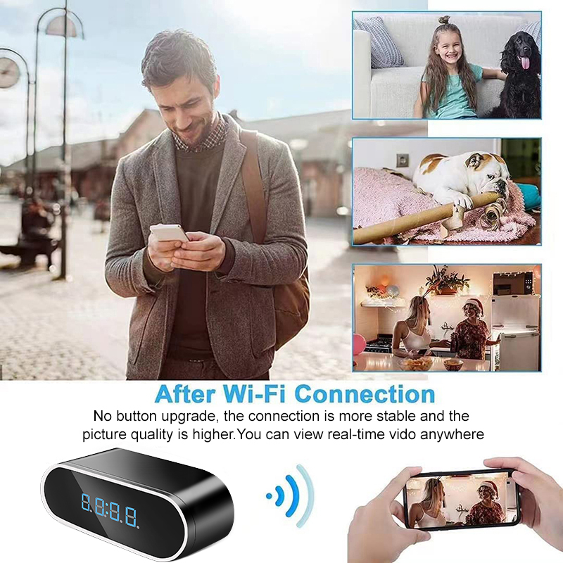 Full HD 1080P Alarm Clock Mini - Hidden Camera Clock 评论和价格