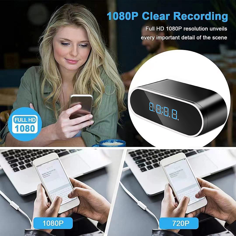 Full HD 1080P Alarm Clock Mini - Hidden Camera Clock 评论和价格