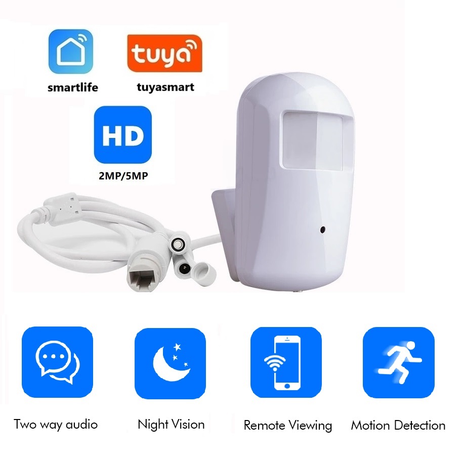 2MP 5MP Tuya Mini WiFi IP Came - Hidden Camera Clock 评论和价格