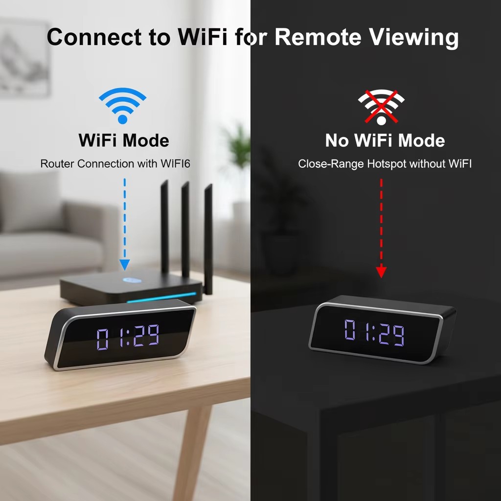 Digital Clock Camera 1080P FHD - Hidden Camera Clock 评论和价格