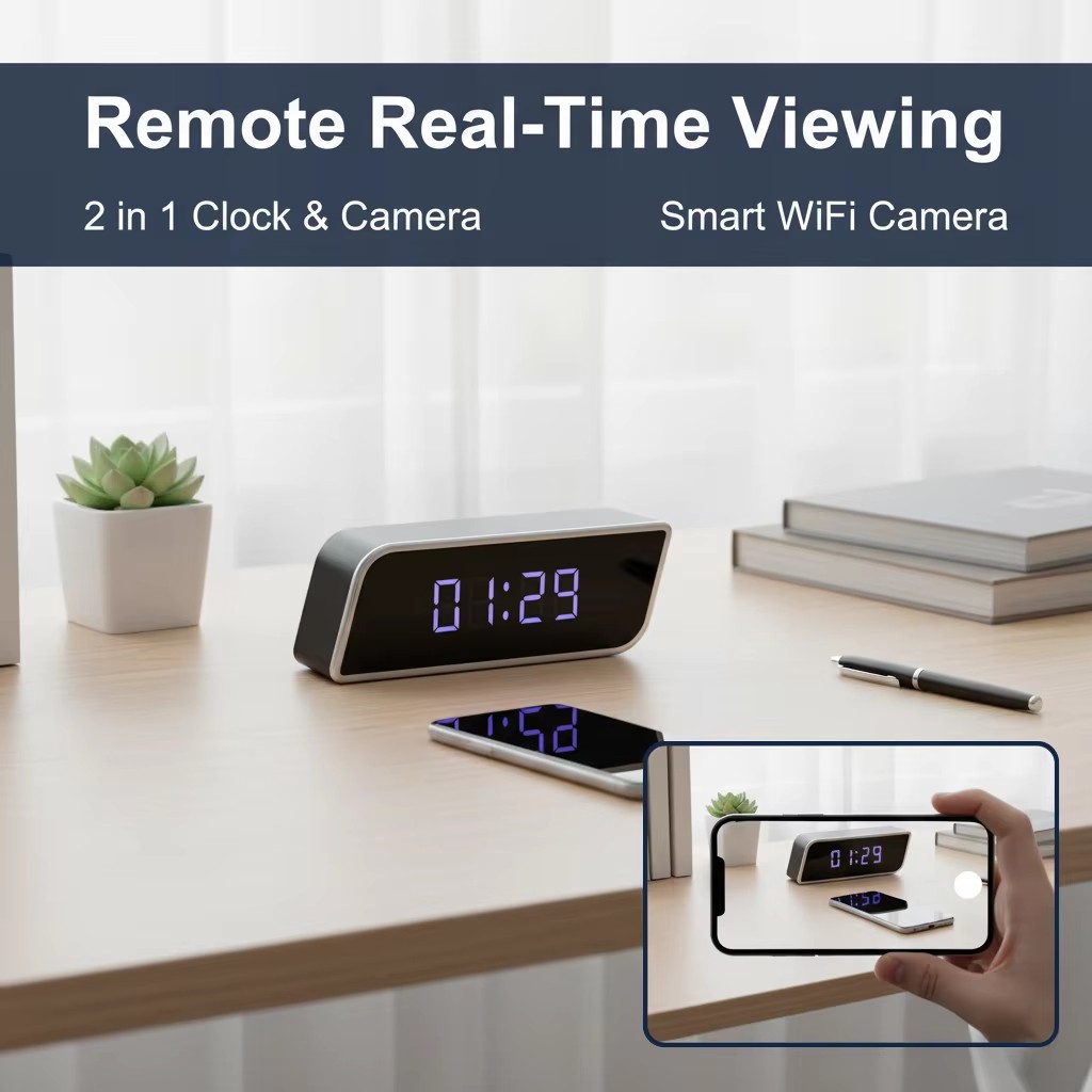 Digital Clock Camera 1080P FHD - Hidden Camera Clock 评论和价格