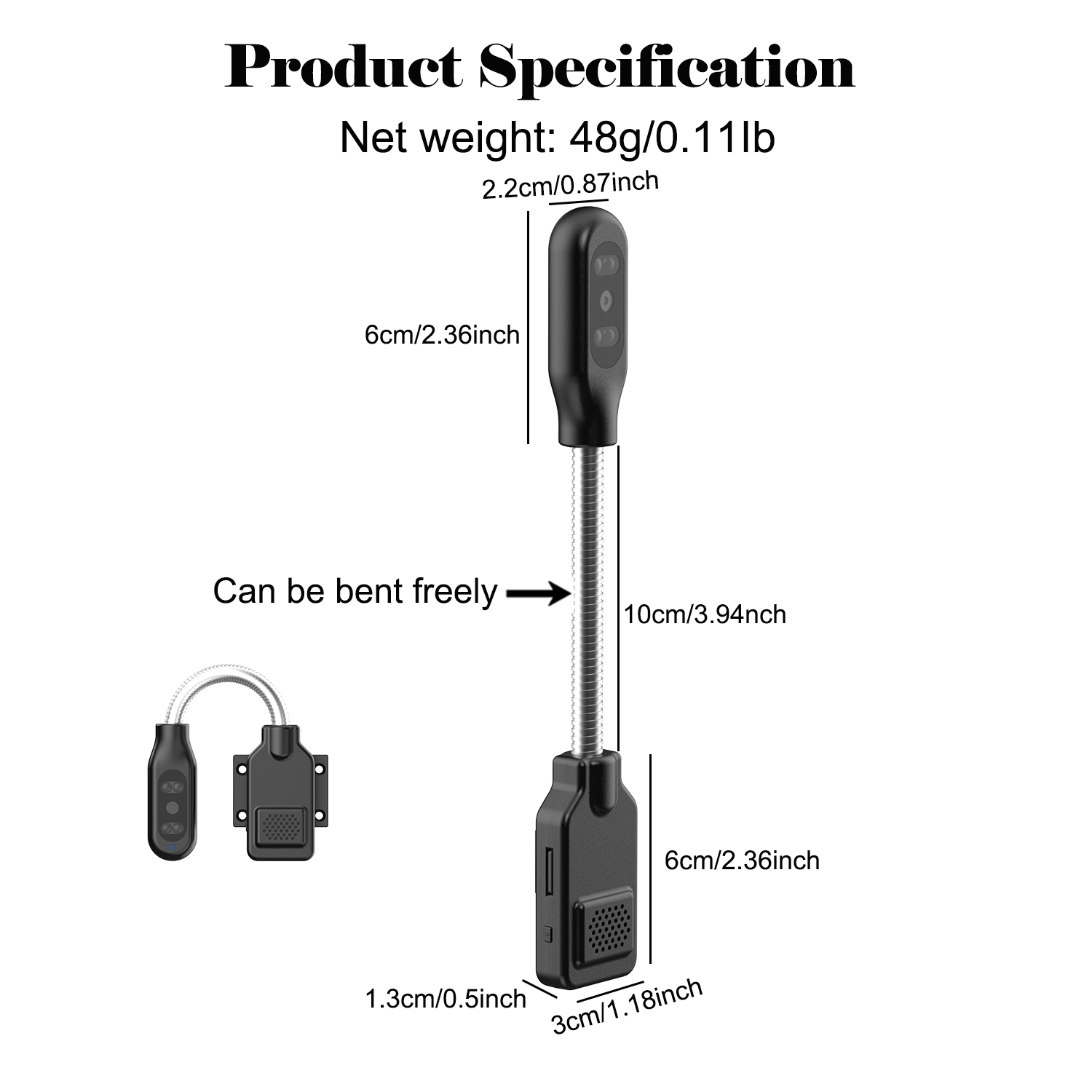 Flexible Gooseneck Baby Pet Mo - Hidden Camera Clock 评论和价格