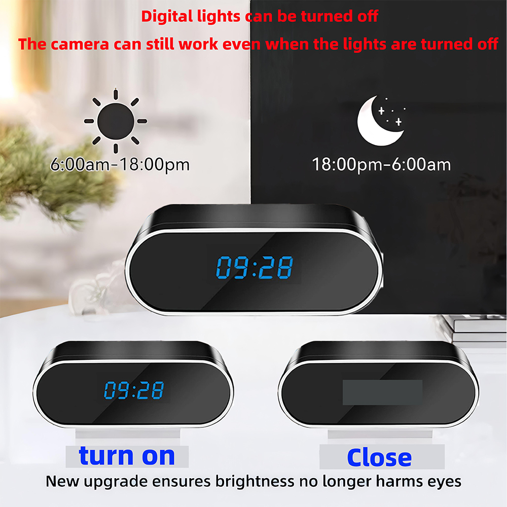 New Upgraded and Improved 4KHD - Hidden Camera Clock 评论和价格