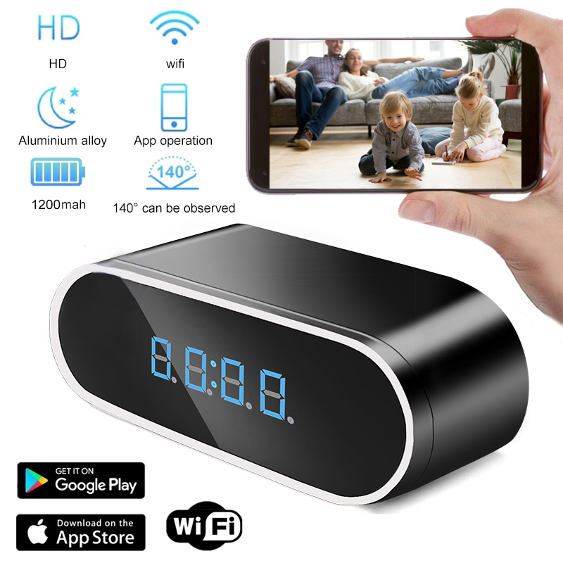 Wifi Mini Clock Camera Remote  - Hidden Camera Clock 评论和价格