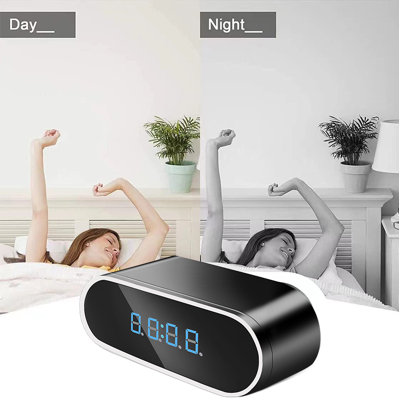 Wifi Mini Clock Camera Remote  - Hidden Camera Clock 评论和价格