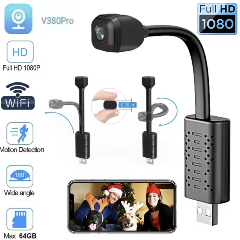 V380 PRO Mini Camera 1080P HD  - Hidden Camera Clock 评论和价格
