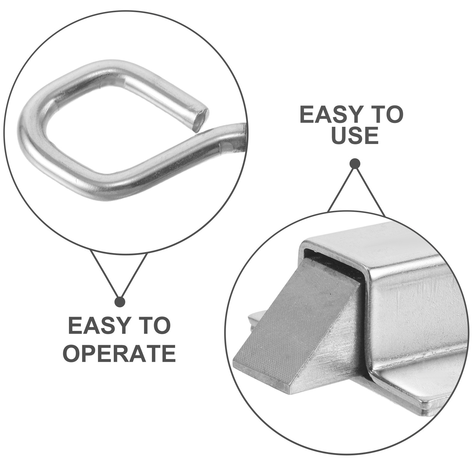 2Pcs Stainless Steel Slide Gat - Home Security For Doors 评论和价格