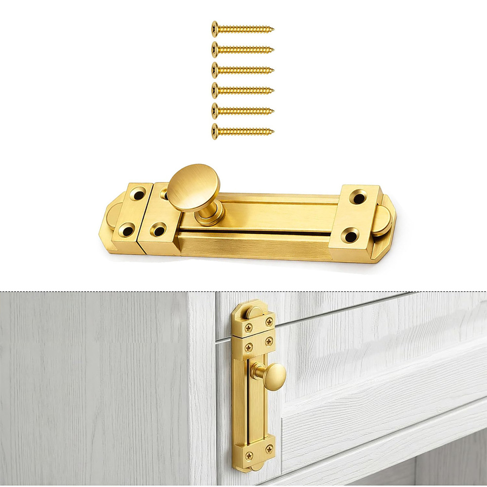 5 Inch Solid Brass Sliding Doo - Home Security For Doors 评论和价格