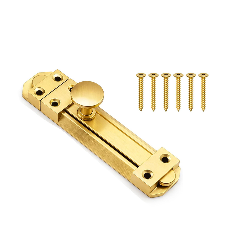 5 Inch Solid Brass Sliding Doo - Home Security For Doors 评论和价格
