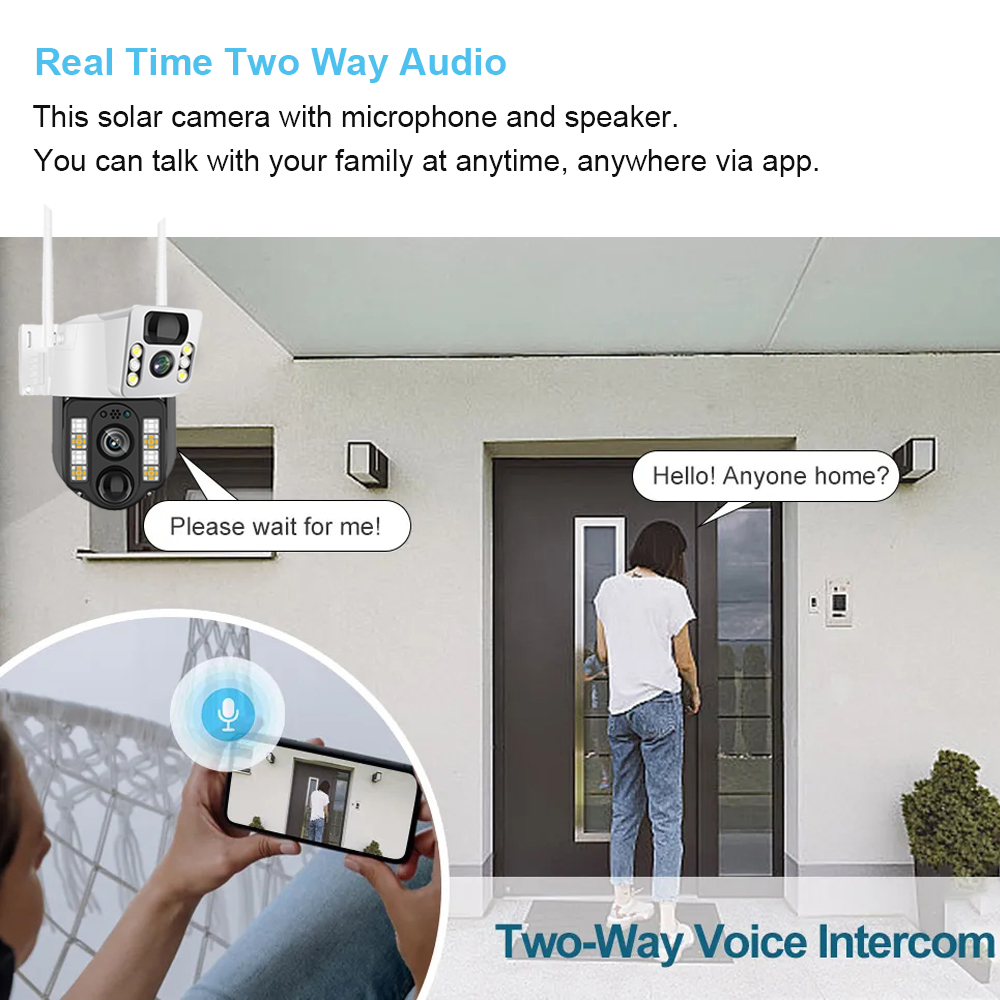WiFi/4G Solar Camera IP CCTV S - Home Security Camera System 评论和价格