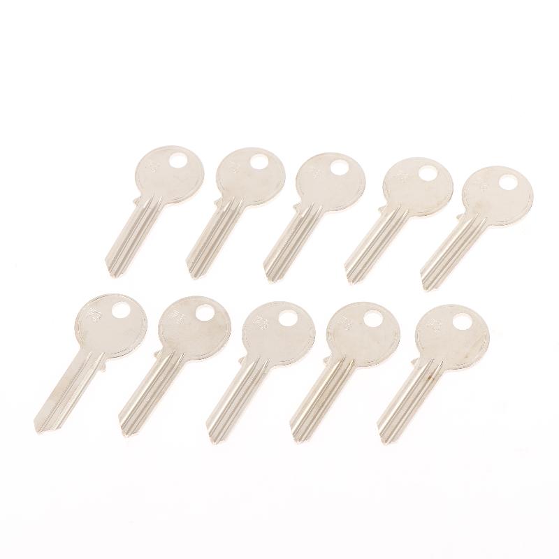 10Pcs F3 Double Slot Key Blank - Home Security For Doors 评论和价格