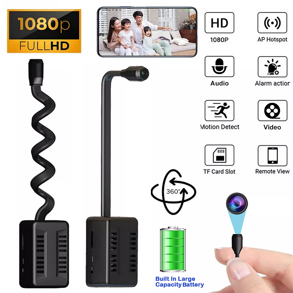 HD 1080P Mini Camera Motion De - Hidden Camera Clock 评论和价格