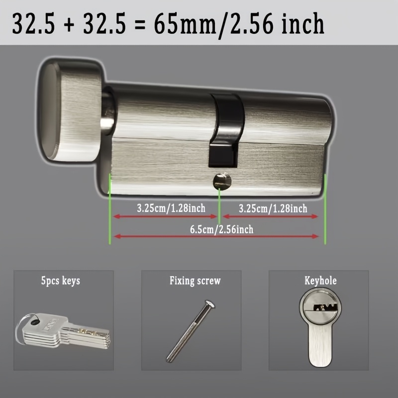 1Pc European Standard All-Copp - Home Security For Doors 评论和价格