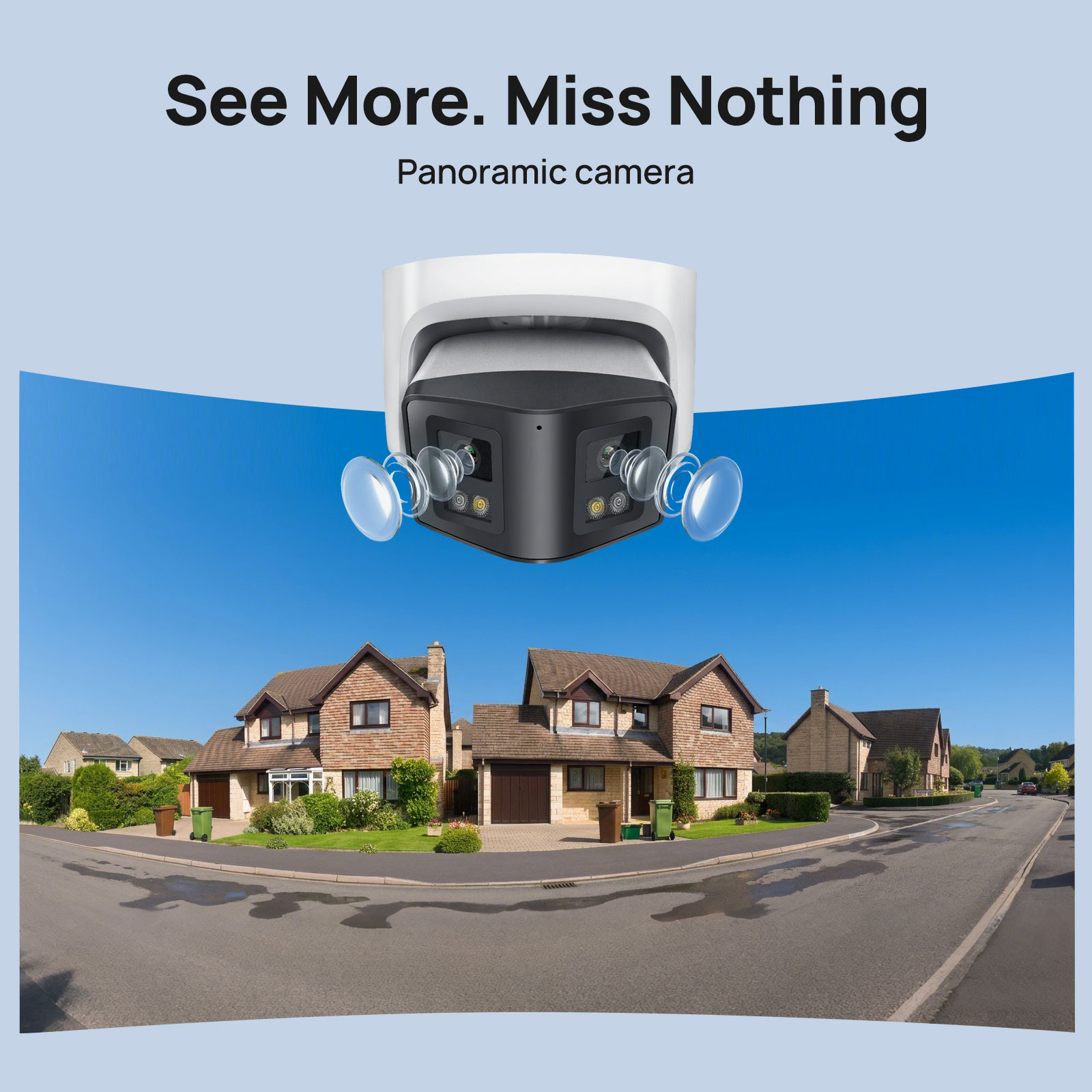 Vikylin 4MP Panoramic Dual Len - Home Security System Hikvision 评论和价格